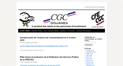 Desktop Screenshot of cgc-douanes.info