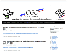 Tablet Screenshot of cgc-douanes.info